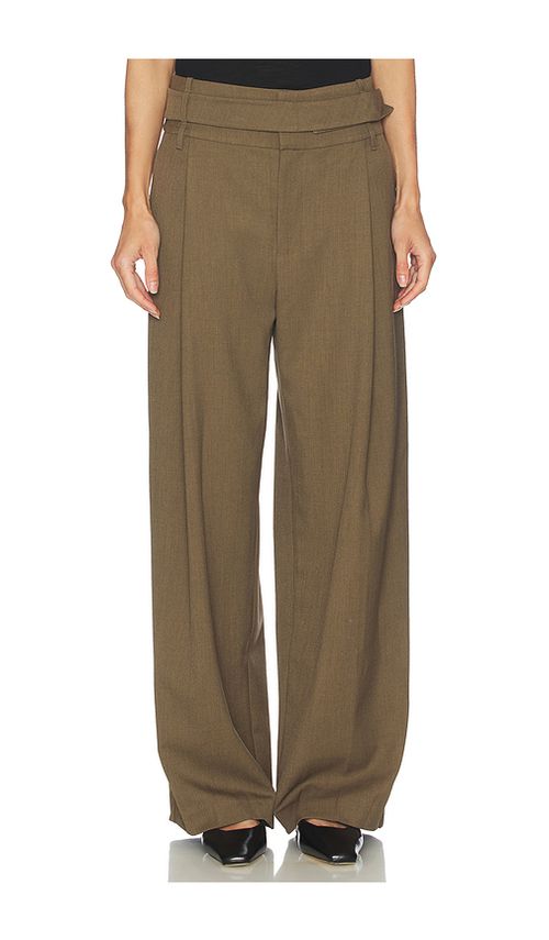 SIR. Sartoria Belted Trouser in Chocolate. 2/M. Also /XS, 1/S