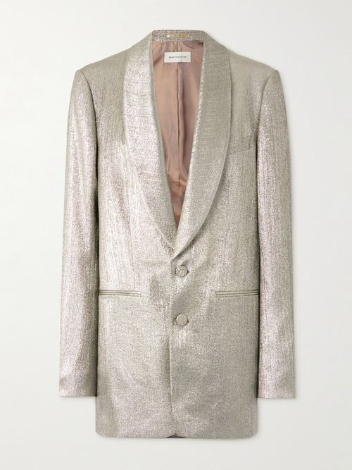 Lamé Blazer - Silver