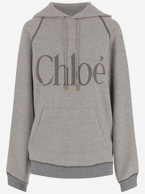 Cotton Blend Sweatshirt With Logo