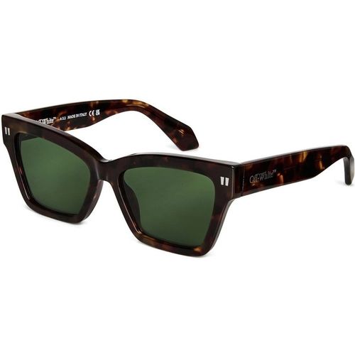 Off-White Mens Accessories Off White Cincinnati Square Full Rim Sunglasses in 6055 Havana - Brown - One