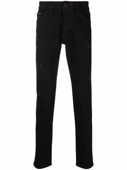 Mid-rise skinny jeans - Black