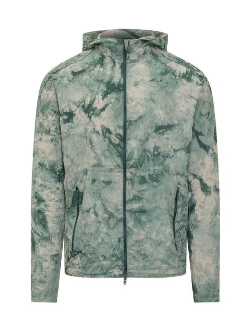 Green Printed Hood Jacket