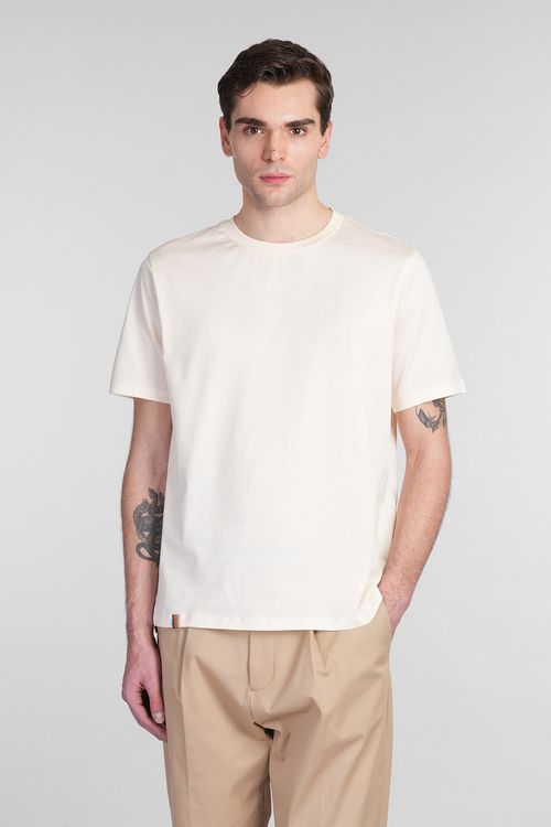 T-shirt In Beige Cotton