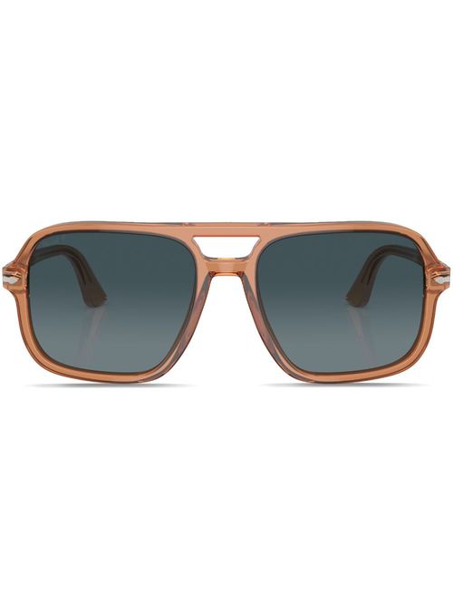 Aviator oversize frame sunglasses - Brown