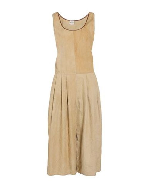 Woman Jumpsuit Camel Size M Linen, Cotton