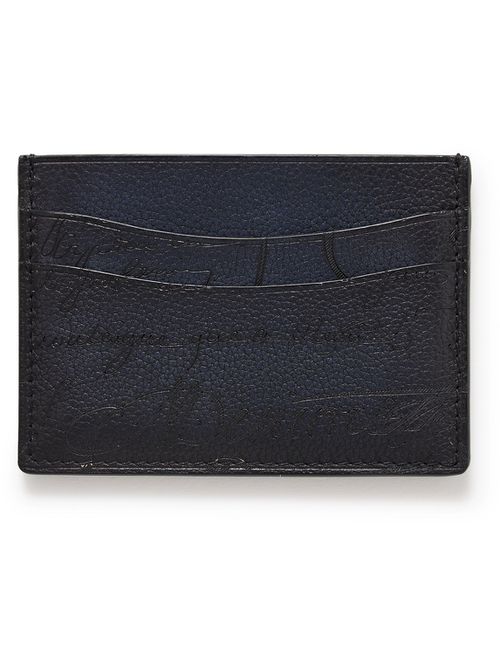 Bambou Scritto Venezia Softy Full-Grain Leather Cardholder