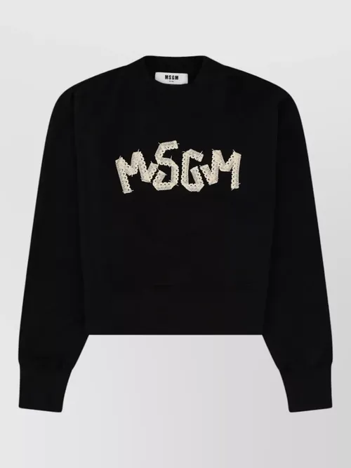 MSGM - crew neck long sleeve knit top