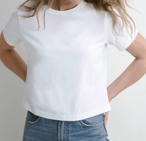 Lively Shoulder Top In White