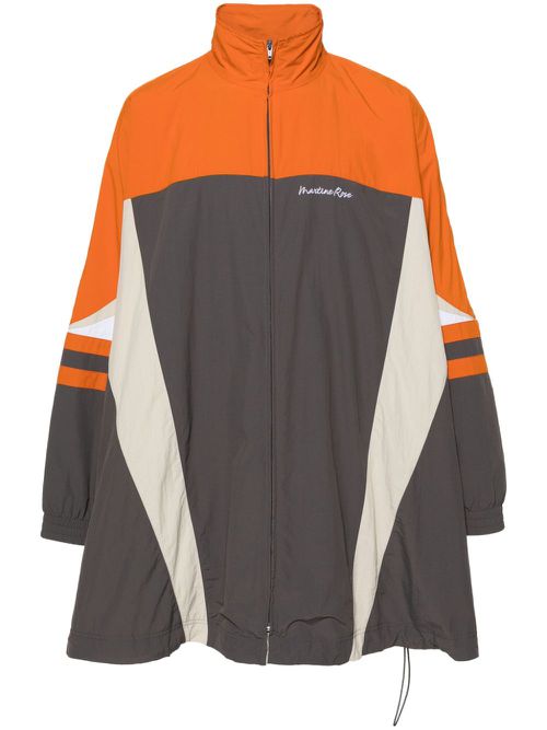 Volume panelled track jacket - Grey