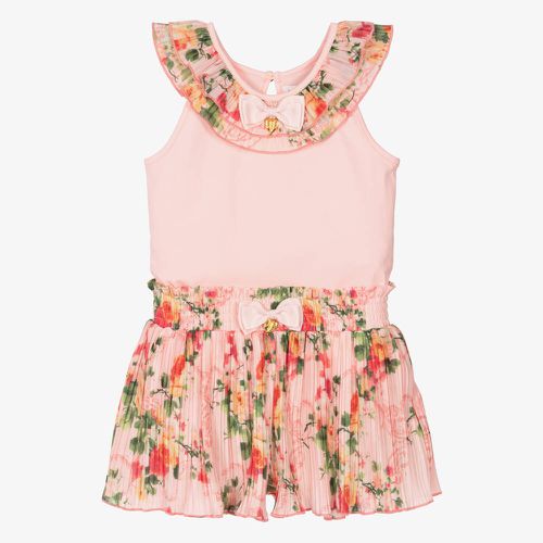 Angel'S Face Girls Pink Floral Print Top & Shorts Set