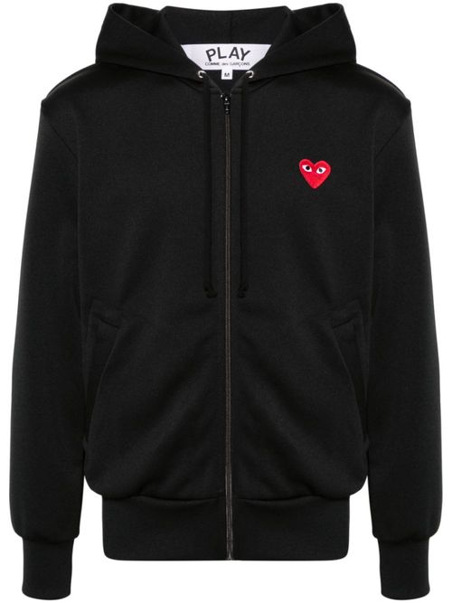 Black Logo Hood Sweatshirt