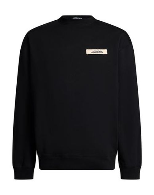 Man Sweatshirt Black Size L Cotton