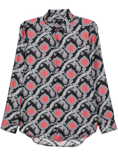 Paisley-print shirt - Black