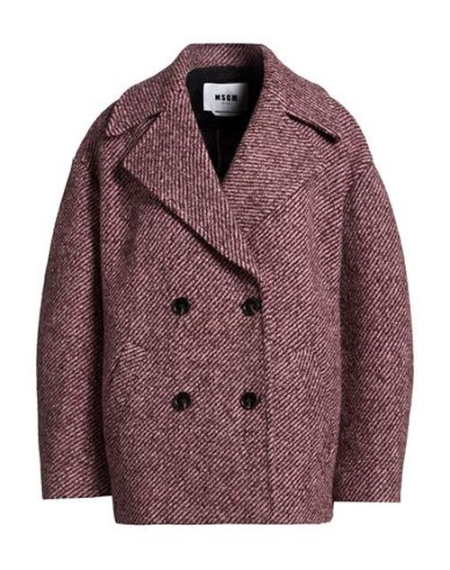 Woman Coat Pink Size 4 Virgin Wool