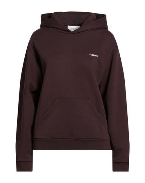 Woman Sweatshirt Chocolate brown Size S Cotton, Polyester