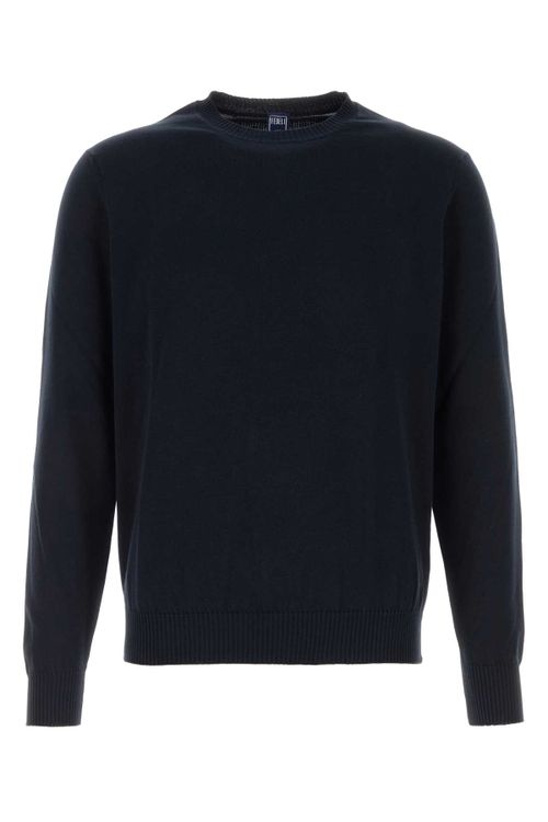 Navy Blue Cotton Sweater