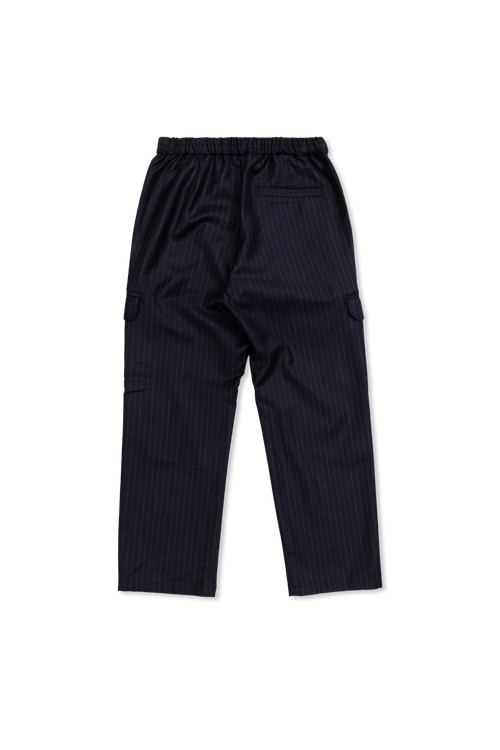 Wool Trousers, Unisex, Navy Blue