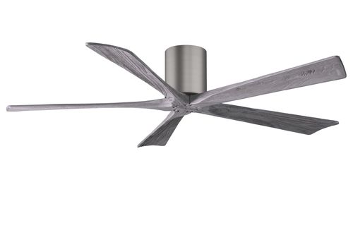 Irene 6-Speed " Ceiling Fan in Brushed Pewter with Barnwood Tone blade