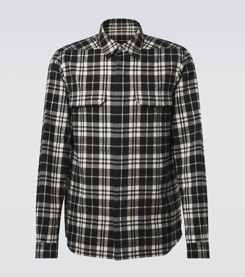 Temple plaid cotton overshirt
