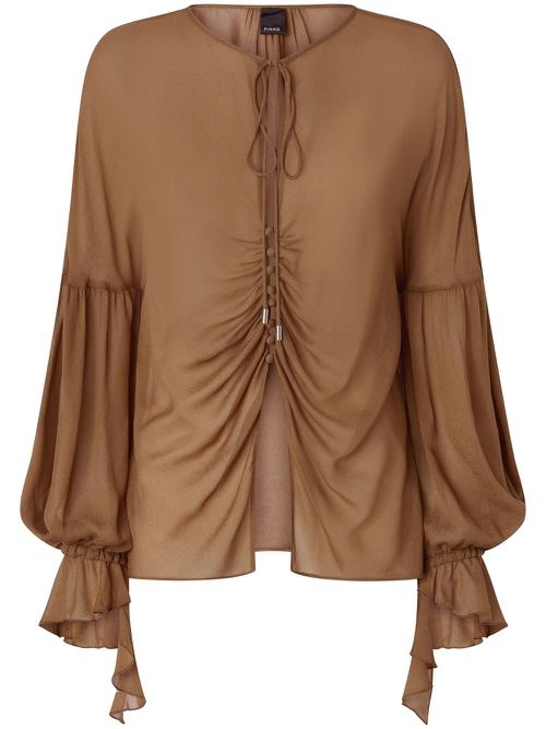 PINKO draped blouse - Brown