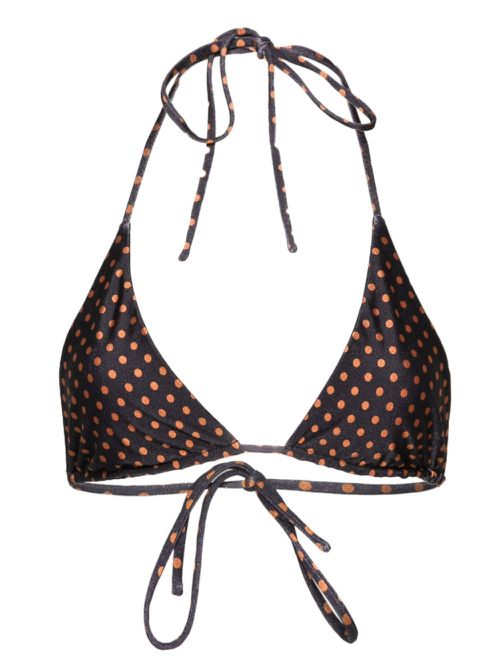 Lattea polka-dot bikini top - Grey