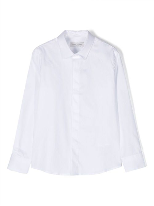 Longsleeved cotton shirt - White
