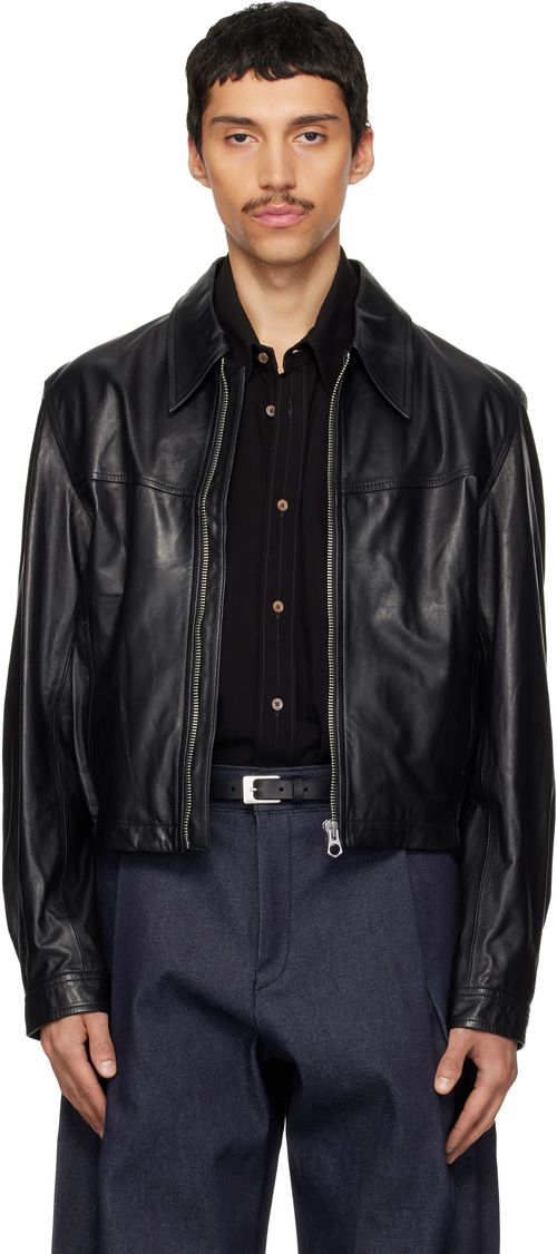 Black Leather Biker Jacket