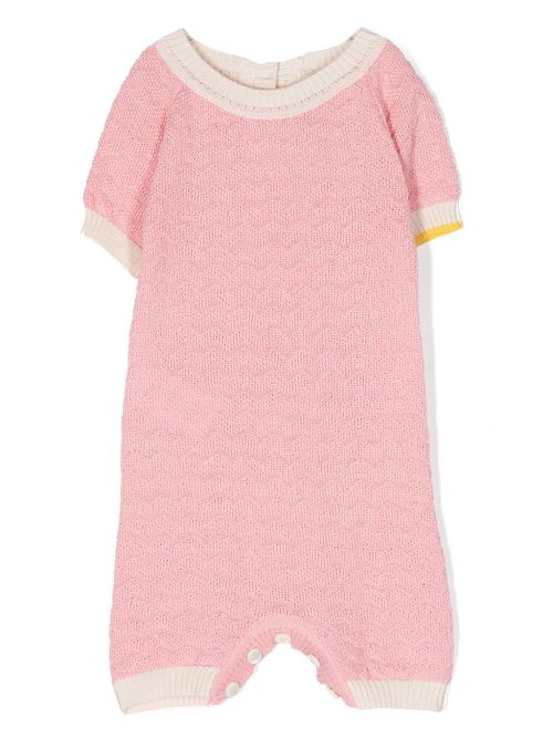 Contrast-trim shorties - Pink