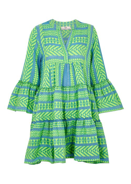 Devotion Ella Embroidered Cotton-blend Mini Dress