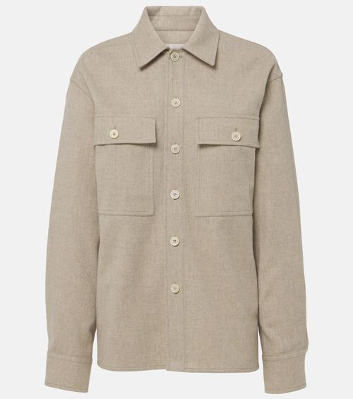 Virgin wool overshirt