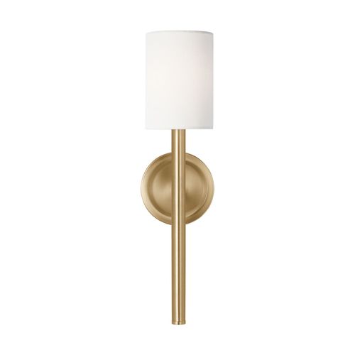 Satin Brass Wall Sconce from the Egmont Collection