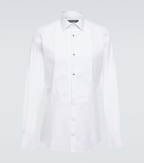 Tuxedo cotton poplin shirt