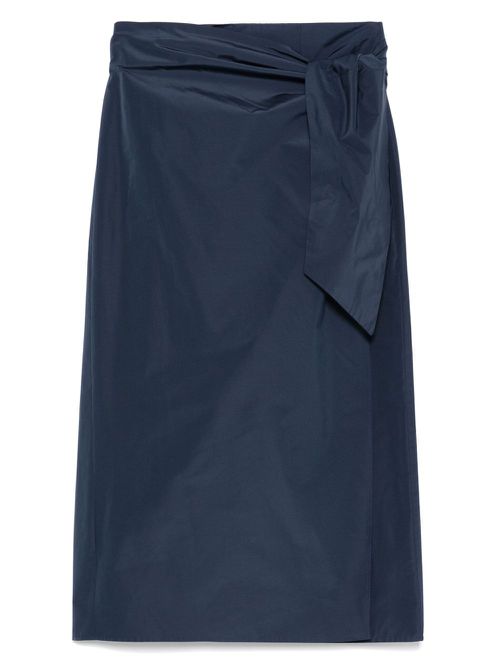 Wrap-tie skirt - Blue