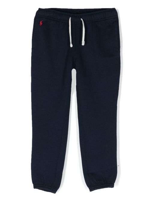 Logo-embroidered track pants - Blue