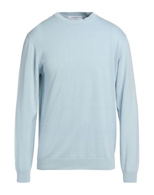 Man Sweater Sky blue Size XL Cotton
