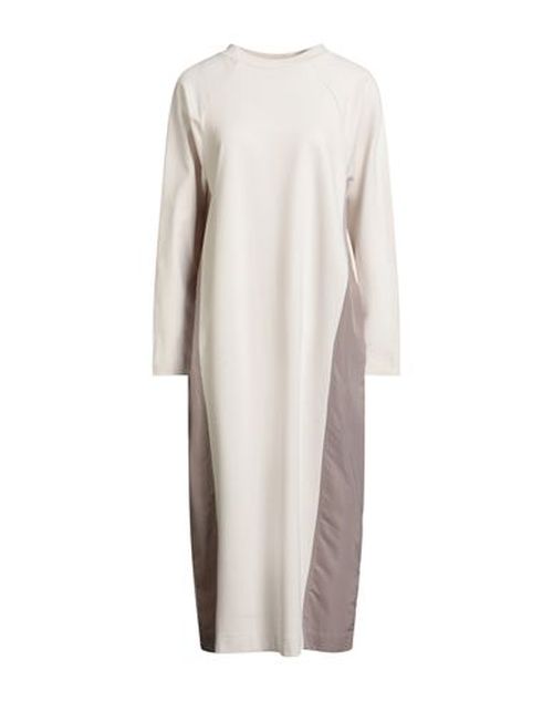 Woman Midi dress Beige Size 6 Viscose, Polyester, Elastane