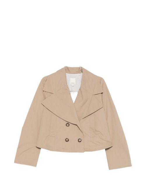 Cotton double-breasted jacket
