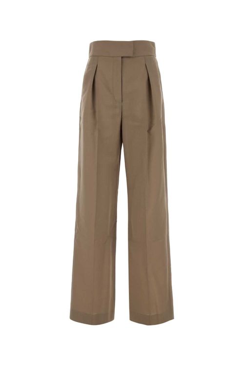 Mohair Wool Trousers — Beige