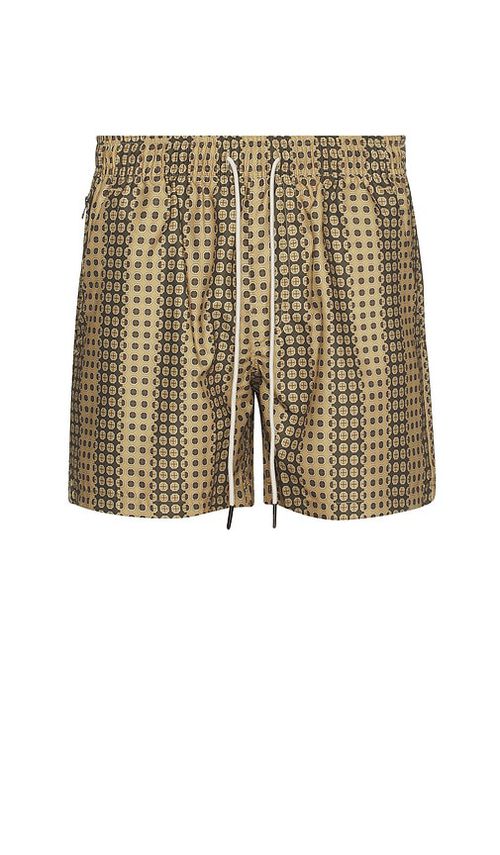 OAS Regalia Swim Shorts in Multi - Brown. S also in