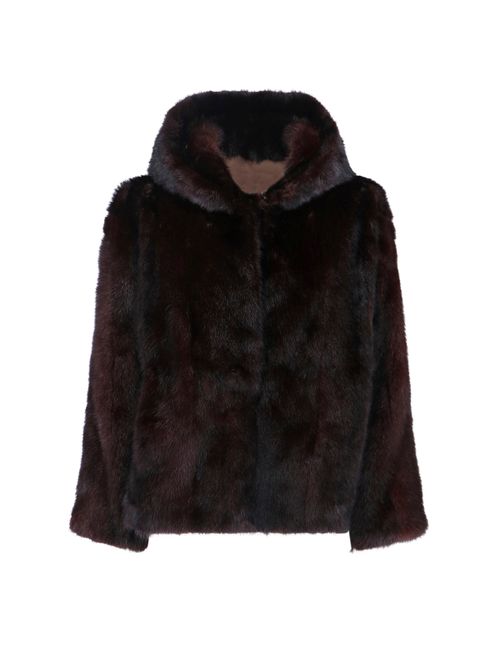 Upcycled Mink Fur Hooded Jacket