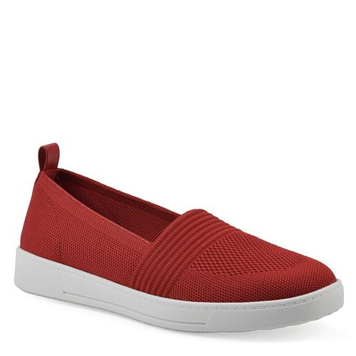 Women's Upright Slip On Sneakers (Cruella Red Fabric)
