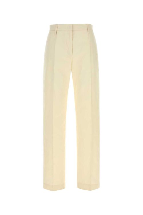Cotton Trousers — Beige