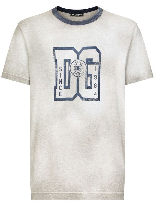 Logo-print crew-neck T-shirt - Grey