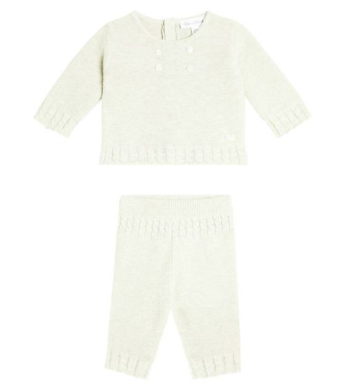 Tartine et Chocolat Baby cotton sweatshirt and leggings set