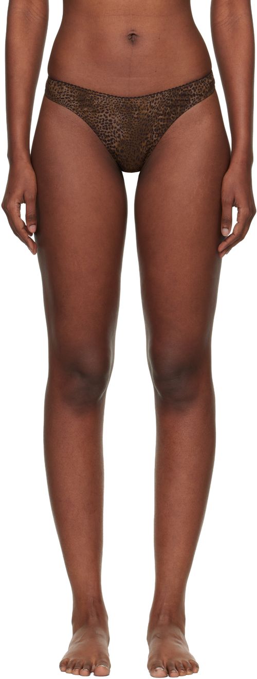 Brown Leopard Shania Thong