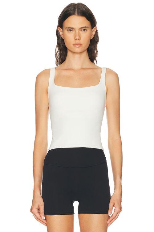 NikeSKIMS Matte Square Neck Tank Top in Ivory