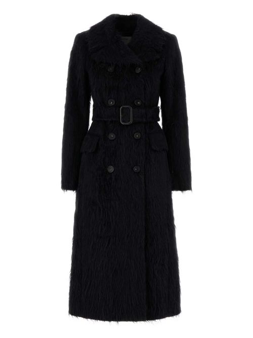 Sportmax Modico faux-fur belted coat - Black