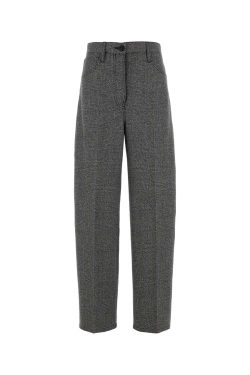 Embroidered Glencheck Pant