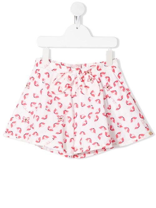 Floral-print shorts - White