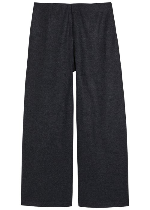 Wide-leg Wool Trousers